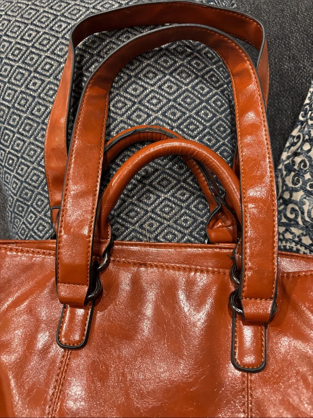 Women Large Tote Shoulder Handbag Soft PU Leather Satchel Bag Hobo Purse Brown